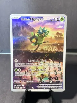 Pokemon TCG Teal Mask Ogerpon 123 Sv: Scarlet & Violet Black Star Promo Holo NM - Image 1