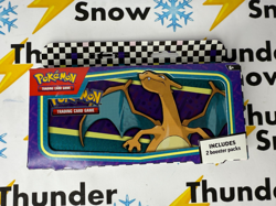 ⚡❄ Pokemon Charizard Tin + 2 Booster Pack - Sealed New - Back To School - Image 1
