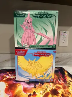 Lot (2) Pokemon TCG Paradox Rift ETB Factory Sealed! - Image 1