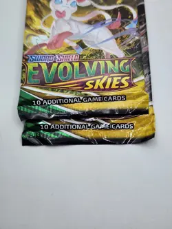 Pokemon Sword & Shield Evolving Skies TCG Booster Pack Lot of 2 - Image 2