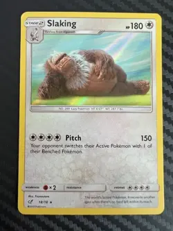 Pokemon TCG Slaking Detective Pikachu 2019 Halo 18/18 VLP - Image 1