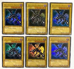 YGO Mixed Starter Deck Joey LOB Red-Eyes Black Dragon Lot of 6 Ultra Rare DMG-MP - Image 1
