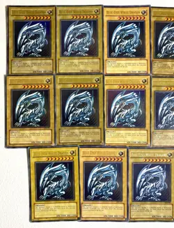 YGO Starter Deck Kaiba Blue-Eyes White Dragon SDK-001 Lot 14 Ultra Rare DMG-MP A - Image 2