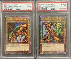 2024 PSA 9 YUGIOH MP24 QCR SECRET RARE RIGHT ARM & LEFT LEG OF EXODIA SET 💫 - Image 1