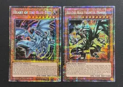 2025 YUGIOH MP25 1ST ED STARLIGHT HEART OF BLUE EYES & RED EYES BLACK NM SET - Image 1
