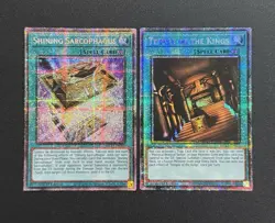 2025 YUGIOH MP25 1ST ED STARLIGHT SHINING SARCOPHAGUS & TEMPLE NM SET - Image 1