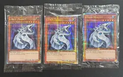 2023 YUGIOH MP23 DUELING HEROES SECRET RARE SEALED CYBER DRAGON X3 NM SET - Image 1