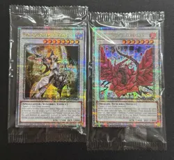 2023 YUGIOH MP23 DUELING HEROES SECRET RARE PALADIN & BLACK ROSE DRAGON NM SET - Image 1