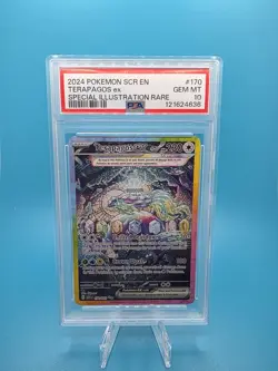 Pokemon TCG Terapagos EX Card 170/142 Stellar Crown PSA 10 - Image 1