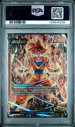 2024 DRAGON BALL SUPER CARD GAME FUSION WORLD BLAZING AURA SON GOKU PSA 10 - Image 2
