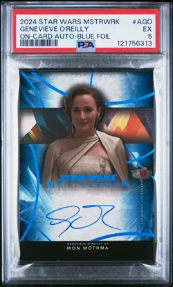 2024 TOPPS STAR WARS MASTERWORK ON-CARD AUTO GENEVIEVE O'REILLY 20/99 PSA 5 - Image 1