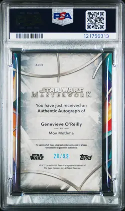 2024 TOPPS STAR WARS MASTERWORK ON-CARD AUTO GENEVIEVE O'REILLY 20/99 PSA 5 - Image 2