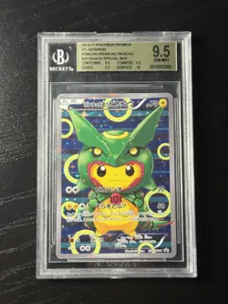 BGS 9.5 Pokemon Card 2016 Pikachu Rayquaza Poncho 230/XY-P Promo Japanese GEM MT - Image 1
