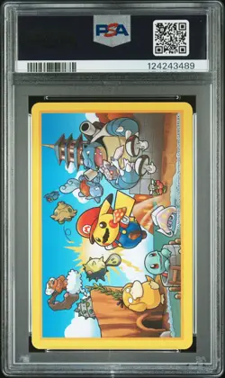 2016 POKEMON PLAYING CARDS MARIO PIKACHU ACE OF SPADES PSA 10 - Image 2