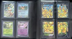 Toploader Binder Collection 64 Pokemon Cards English TCG - FA/EX/V/Holo/Promo - Image 1