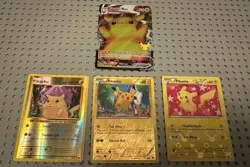 Pokemon Pikachu 4 Card Lot Reverse Holo Foil Vmax ⚡ - Image 1