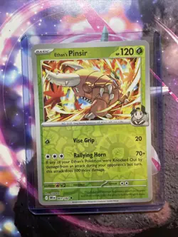 Pokemon TCG Ethan's Pinsir Reverse Holo Card 001/182 Destined Rivals NM - Image 1
