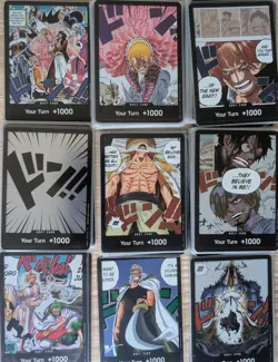 One Piece TCG DON!! Cards English Foil 100 Mix different sets Near Mint Sleeved - Image 1