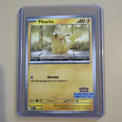 2024 Pokemon Illustration Contest Pikachu - 214 Promo Card Stamped - Image 1