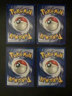 Pokemon Shadowless Base Set Gym Challenge 4 Card Lot '99 Wotc Vintage LP - Image 2