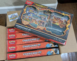 Pokemon TCG Charizard ex Special Collection w/ Boosters & Lenticular Card Qty 6 - Image 1