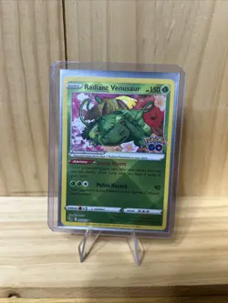 Pokemon TCG Radiant Venusaur Holo Card Pokemon Go 004/078 Rare - Image 1
