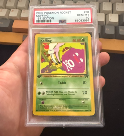 2000 Pokemon 1st Edition Team Rocket #58 Koffing PSA 10 Card GEM MINT! - Image 1