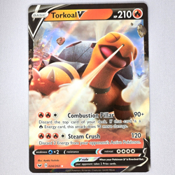 Torkoal V 024/202 Sword & Shield Base Set Holo Ultra Rare Pokemon Card TCG NM - Image 1