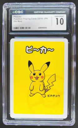 2019 POKEMON PLAYING CARDS JAPANESE PIKACHU OLD MAID CGC 10 RC7 - Image 1