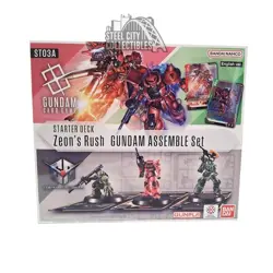 BANDAI Gundam Card Game Zeons Rush ST03A Assemble Set SEALED ENGLISH - Image 1