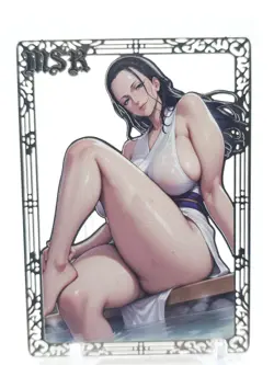 Goddess Story - Silver Metal Waifu Card - Nico Robin - NUMBERED 113/200 - Image 1