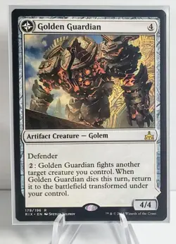 MTG Golden Guardian x 1 Rivals of Ixalan LP Magic The Gathering - Image 1