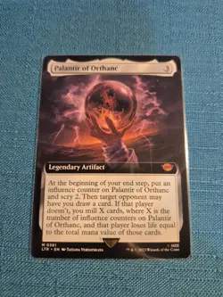 MTG LOTR Palantir of Orthanc EXTENDED ART #381 Lord of Rings Magic Gathering - Image 1
