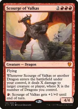 Scourge of Valkas Commander 2017 LP MTG - Image 1