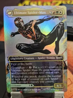 NM Borderless Foil Miles Morales, MTG, Marvel's Spider-Man, Magic, 200 - Image 2