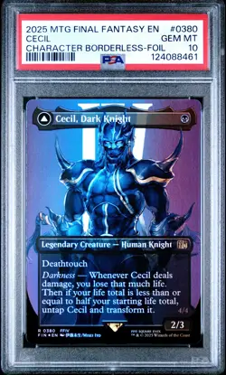 2025 MTG FINAL FANTASY #0380 CECIL, DARK KNIGHT/CECIL, REDEEMED PALADIN PSA 10 - Image 1