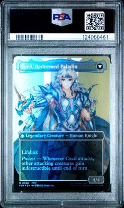 2025 MTG FINAL FANTASY #0380 CECIL, DARK KNIGHT/CECIL, REDEEMED PALADIN PSA 10 - Image 2