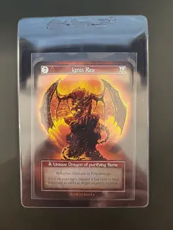 Ignis Rex Sorcery Contested Realm Dragonlord Unique Foil - Image 1