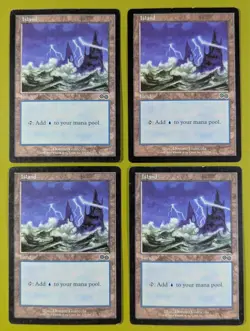Island (335) x4 Urza's Saga 4x Playset Magic the Gathering MTG - Image 1
