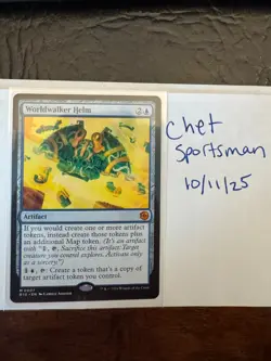 Worldwalker Helm Outlaws of Thunder Junction NM mtg - Image 1