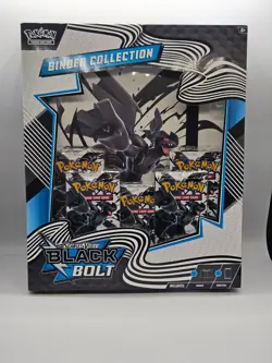 Pokemon TCG Black Bolt Binder Collection Box Factory Sealed New - Image 1