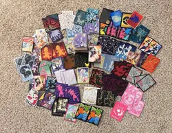 100 Pokemon Random Sleeves From ETBs & Pokemon Center Merch + 2 Free Deck Boxes - Image 1