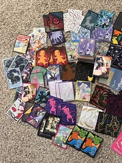 100 Pokemon Random Sleeves From ETBs & Pokemon Center Merch + 2 Free Deck Boxes - Image 2