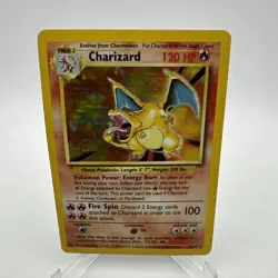 Charizard - 4/102 Base Set Unlimited Holo Rare Pokemon - MP/HP - Image 1