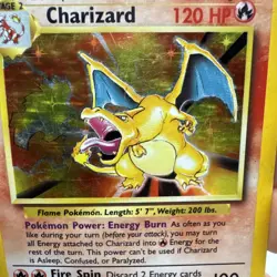 Charizard - 4/102 Base Set Unlimited Holo Rare Pokemon - MP/HP - Image 4