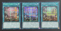 2025 YUGIOH MP25 1ST ED SECRET RARE PRIMITE LORDLY LOAD X3 NM SET - Image 1