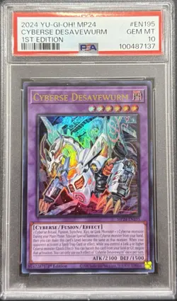 2024 PSA 10 YUGIOH MP24 ULTRA RARE CYBERSE DESAVEWURM 💎 - Image 1