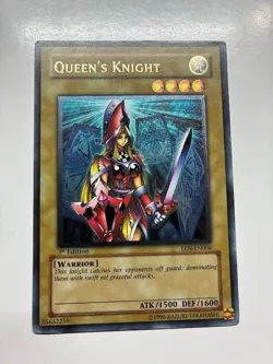 USA Seller Yugioh Queen's Knight EEN-EN004 Ultimate Rare 1st Edition LP - Image 1