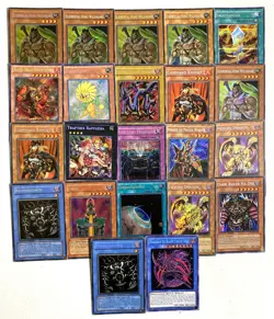 Yu-Gi-Oh Mixed Sets Lot of 22 Secret Rare Holo Foil Monster Trap Spell DMG-LP - Image 1