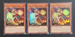 2025 YUGIOH MP25 1ST ED ULTRA RARE FIRE KING COURTIER ULCANIX X3 NM SET - Image 1
